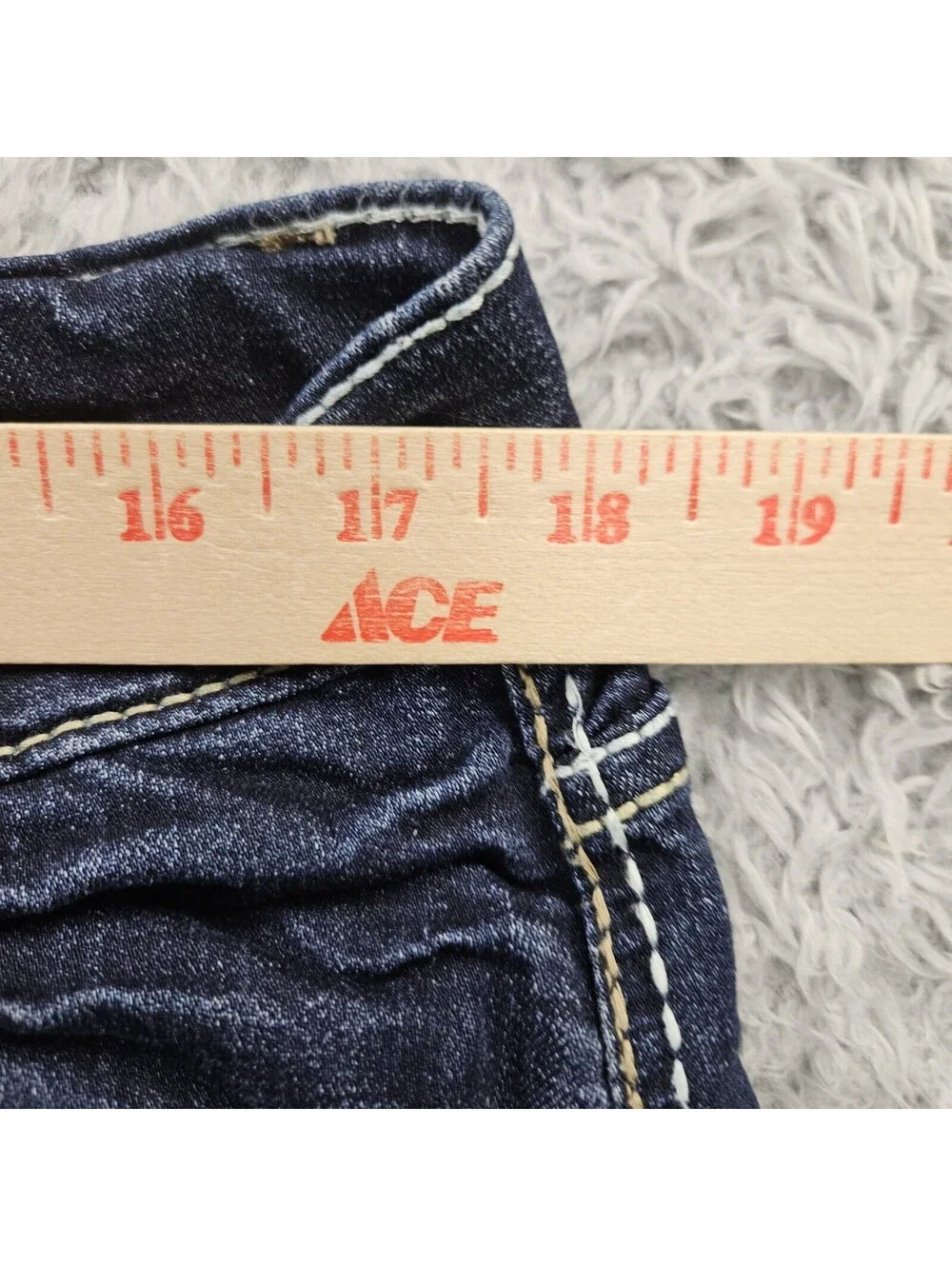 BKE TYLER Jeans Men Straight Leg 36L (Fits 36x34) Whiskering Fades Stretch Denim